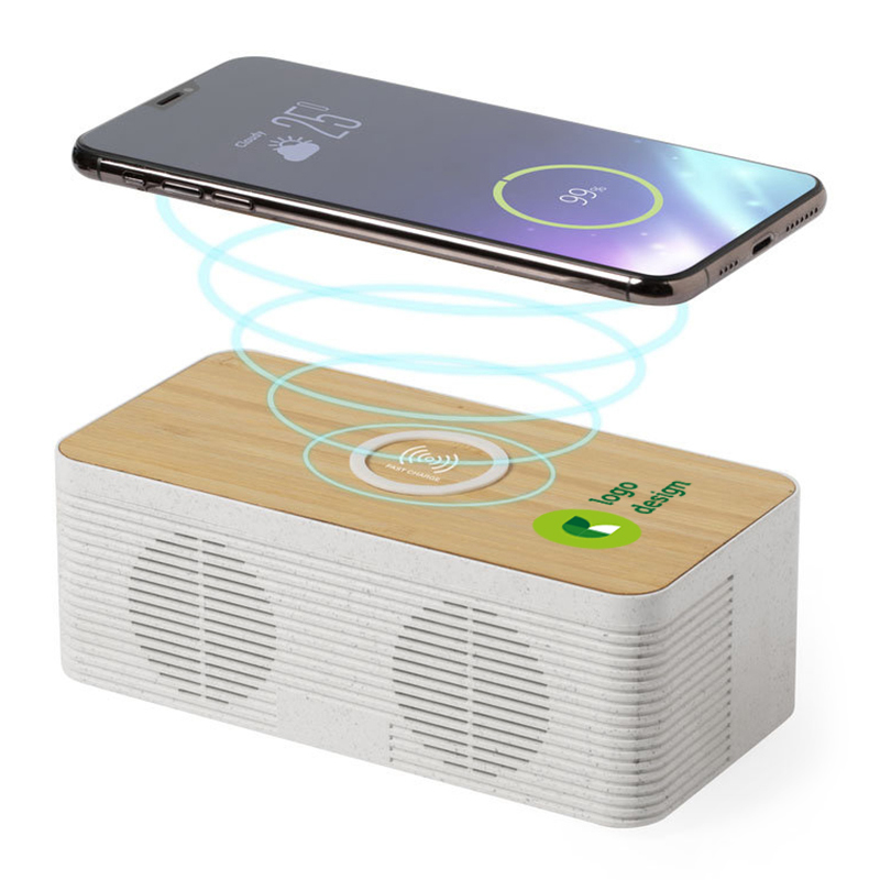 Trådløs oplader med højttaler